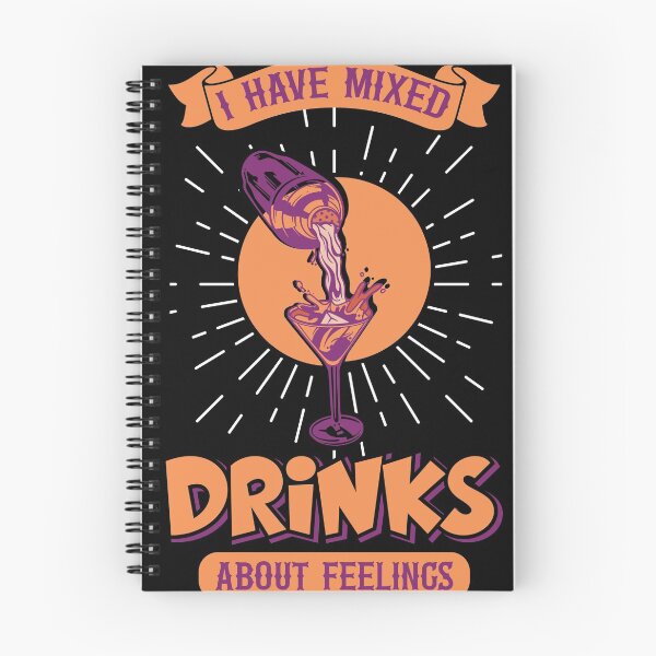 Item preview, I Have Mixed Drinks About Feelings Funny Bartender Cocktail designed and sold by tomtomd.