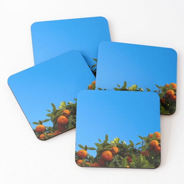 Item preview, Ripe mandarin fruits with green leaves designed and sold by Mahirov Shop.