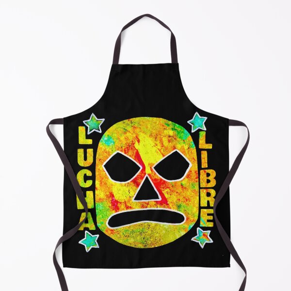 Item preview, Lucha Libre 4 Stars - original acrylic and spray paint work on 10x10" canvas designed and sold by PixelPalmer.