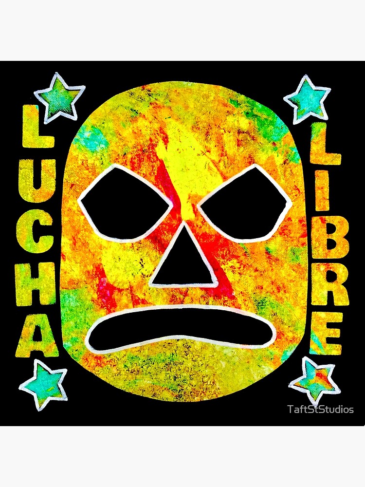 Lucha Libre 4 Stars - original acrylic and spray paint work on 10x10 canvas  Poster for Sale by TaftStStudios