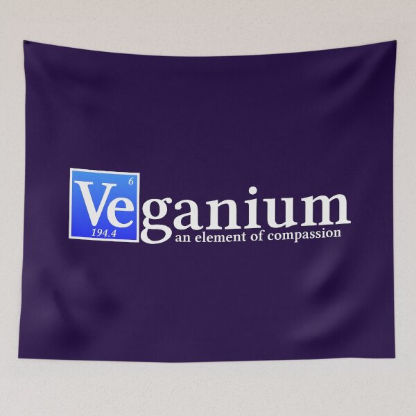 Item preview, Veganium an element of compassion - dark BG designed and sold by reIntegration.