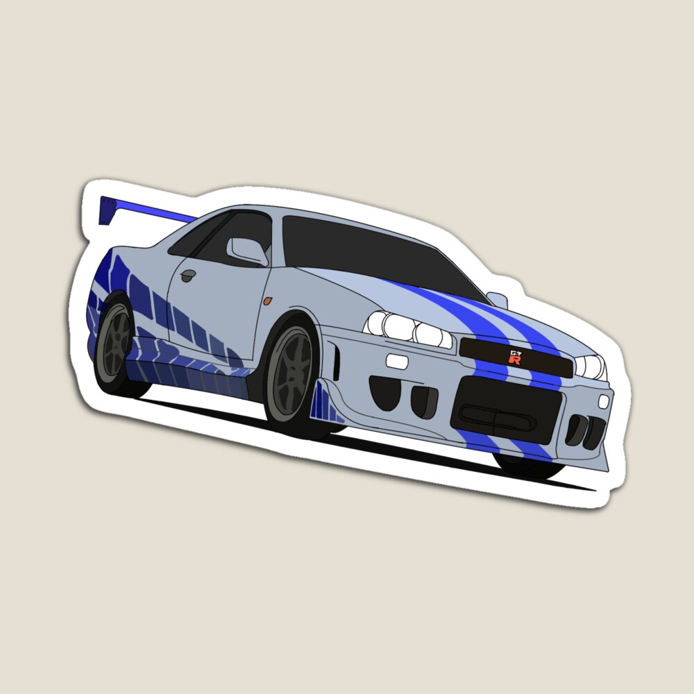 nissan skyline gtr r34 fast and furious sticker Pin by d0ct0rsnuggles7