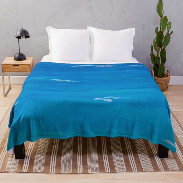 Item preview, Turquoise and Blue Oceanic Water Waves Art Work designed and sold by Ilana Khoshsima.