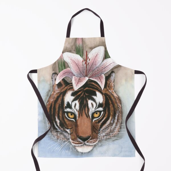 Item preview, Tigress with white lily designed and sold by MariaY25.