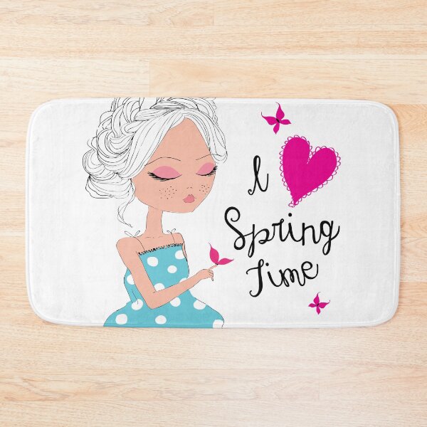 Item preview, Girls Love Spring Time Cute Girls Carton With Butterfly Design designed and sold by topdesignarts.