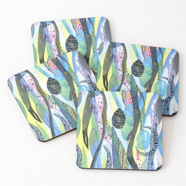 Item preview, Abstract Underwater Eggs designed and sold by Sonoran Glimmer.