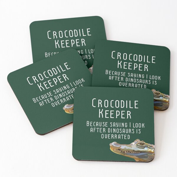 Item preview, C is for Crocodile Keeper,Crocodile Keeper Design – Dedicated Reptile Care and Wildlife Keeper Artwork designed and sold by PrettylittlepastelUk.