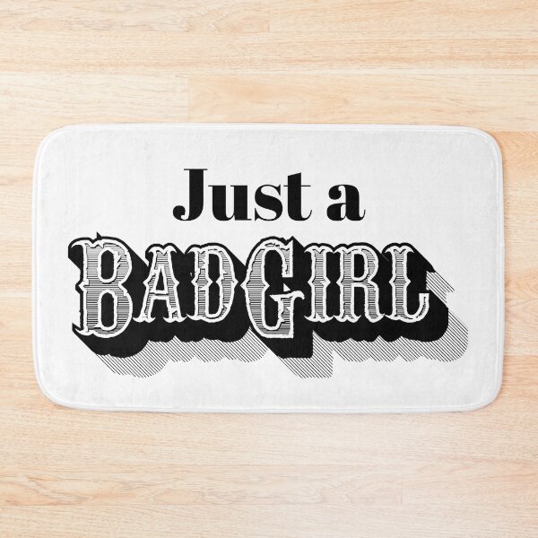 Item preview, Just a Bad Girl Vintage Black and White Design designed and sold by blacklittlemoon.