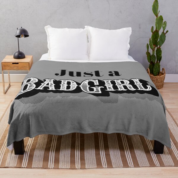 Item preview, Just a Bad Girl Vintage Black and White Design designed and sold by blacklittlemoon.