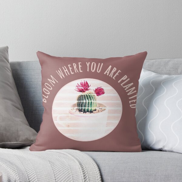 Item preview, Bloom where you are planted cacus nature designed and sold by myseptember18th.