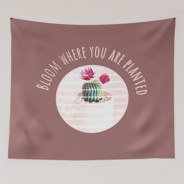 Item preview, Bloom where you are planted cacus nature designed and sold by myseptember18th.