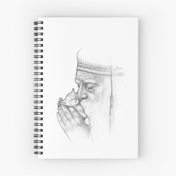 Item preview, Wise Man - Black& White Pencil Line Sketch - Drawing by MadliArt designed and sold by MadliArt.