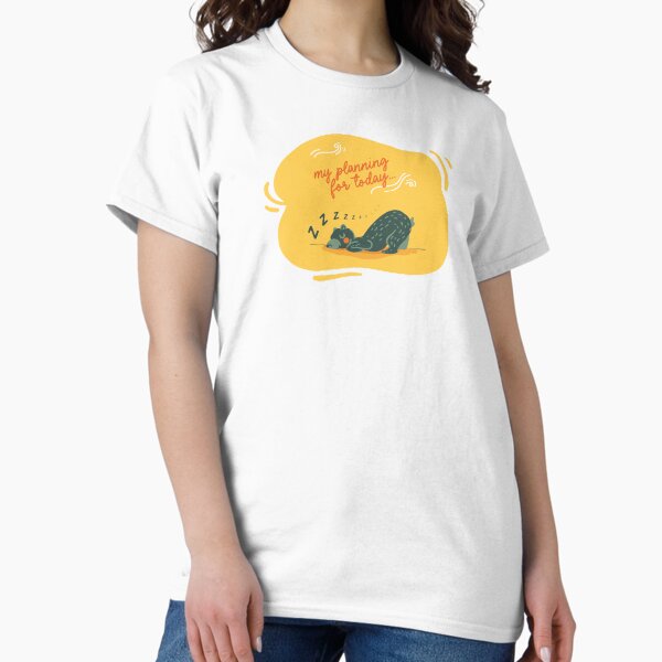 Petit ours vert qui dort T-shirt classique