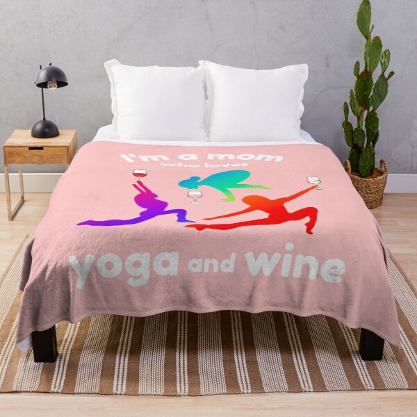 Item preview, Im a Mom Who Loves Yoga and Wine designed and sold by Orchyd.