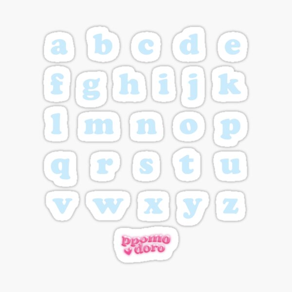 ALPHABET STICKER PACK 17! Sticker