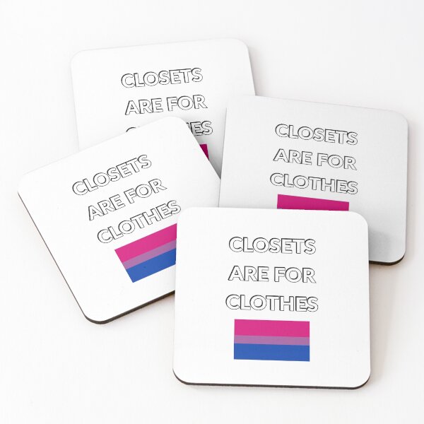Item preview, Closets are for clothes - bisexual flag - National Coming Out Day  designed and sold by Inspirationmotivation.