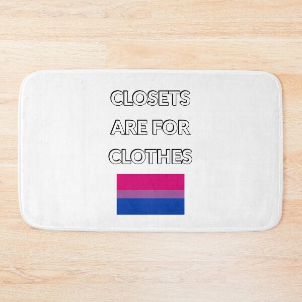 Item preview, Closets are for clothes - bisexual flag - National Coming Out Day  designed and sold by Inspirationmotivation.