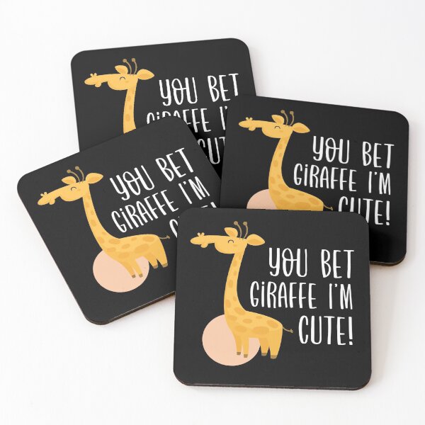 Item preview, You Bet Giraffe I'm Cute designed and sold by FuntasticDez.