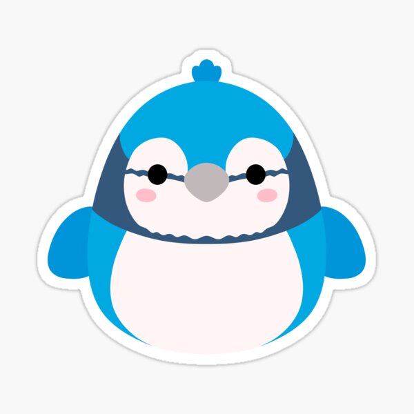 Blue Jay Squishmalllow Sticker for Sale by SquishmallowArt