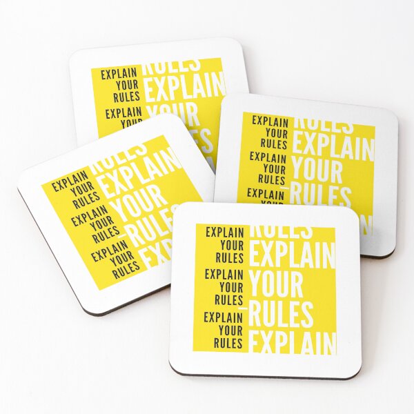 Item preview, Explain your rules (yellow) designed and sold by unclejab.