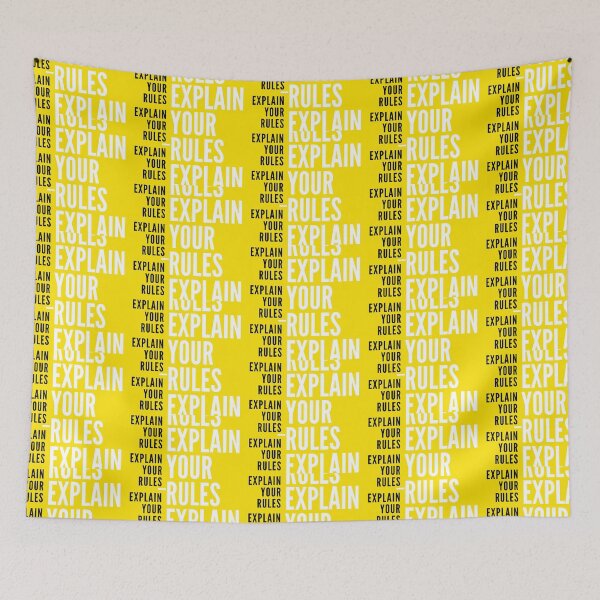 Item preview, Explain your rules (yellow) designed and sold by unclejab.