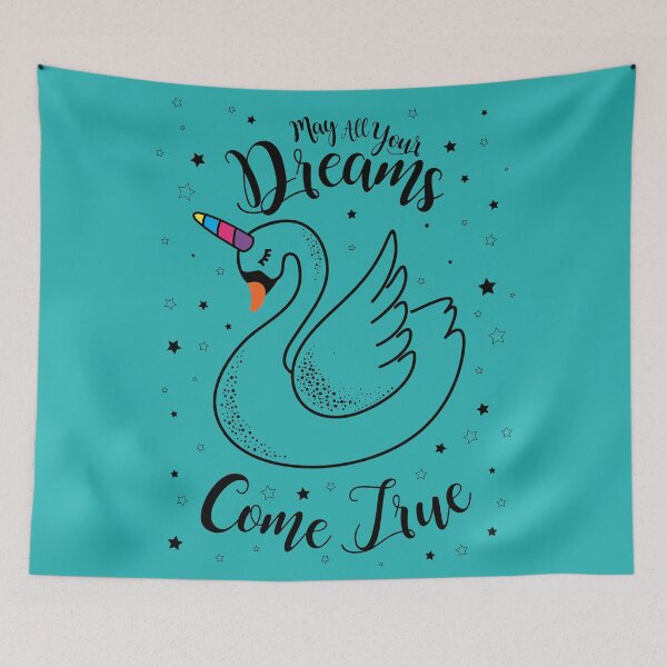 Item preview, May All Your Dreams Come True With Unicorn Swan or Goose Lover Gifts designed and sold by topdesignarts.