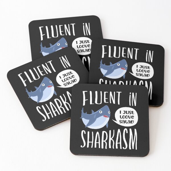 Item preview, Fluent In Sharkasm designed and sold by FuntasticDez.