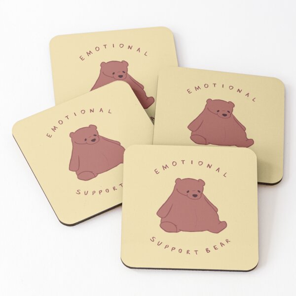 Item preview, EMOTIONAL SUPPORT BEAR - Giant Plush Bear designed and sold by AdelinePurdy.