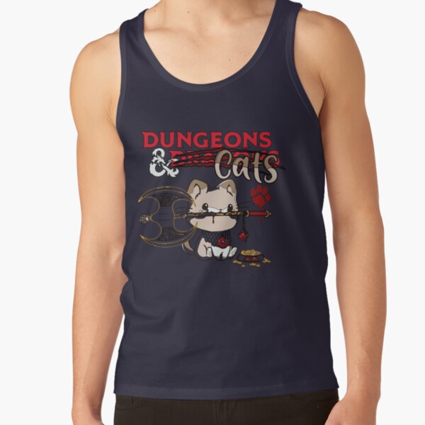 Dungeon Meowster Cute RPG Cat Tank Top