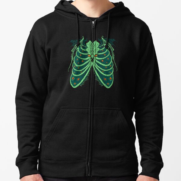 Ribs of the Old God Zipped Hoodie
