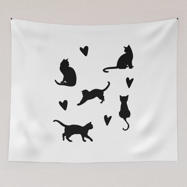 Item preview, Black Cats and Hearts designed and sold by VV-2020.