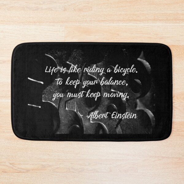 Item preview, Life is Like Riding a Bicycle - Albert Einstein designed and sold by AngeloDeVal.