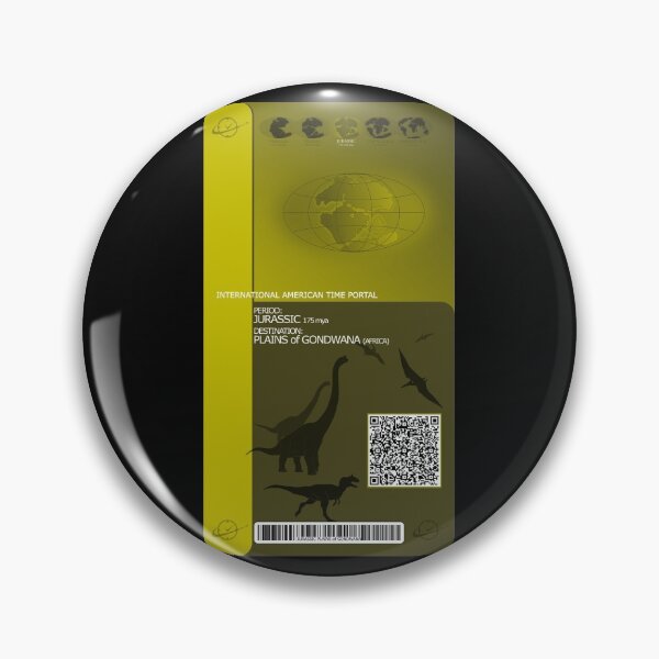 Item preview, time travel - Pass/ticket - Jurassic plains of Gondwana designed and sold by jc007.