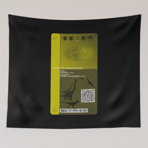 Item preview, time travel - Pass/ticket - Jurassic plains of Gondwana designed and sold by jc007.