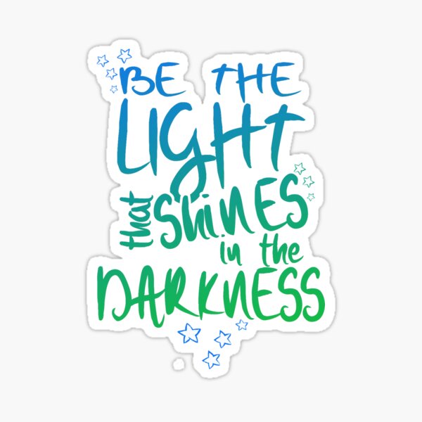 Be The Light Sticker