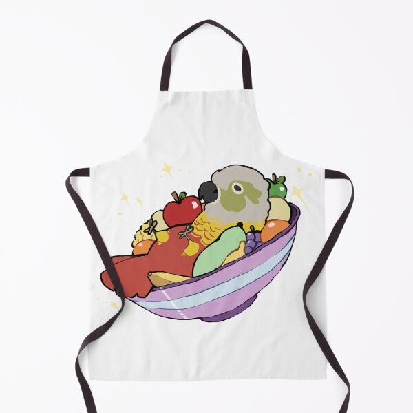 Item preview, Cute Green Cheek Conure Fruit Bowl designed and sold by Alice Cheng.