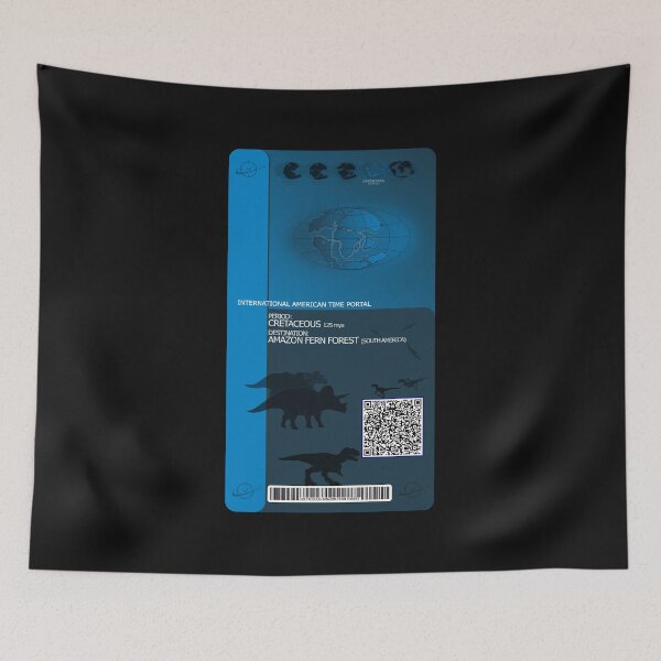 Item preview, Time Travel - Pass/ticket - cretaceous Amazon fern forest designed and sold by jc007.