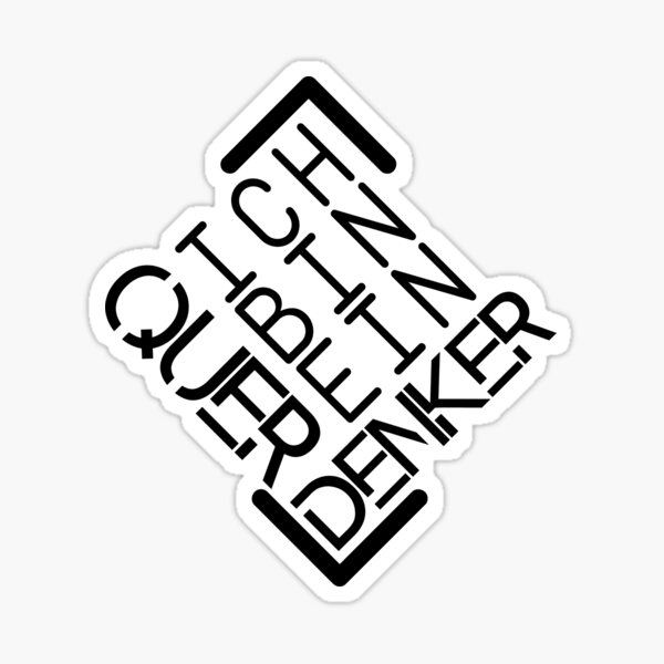 Ich bin ein Querdenker Sticker