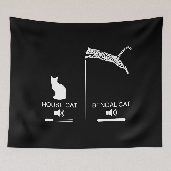 Item preview, House Cat vs Bengal Cat designed and sold by CCCDesign.