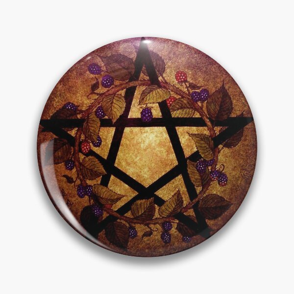 Pentagram Pins and Buttons for Sale