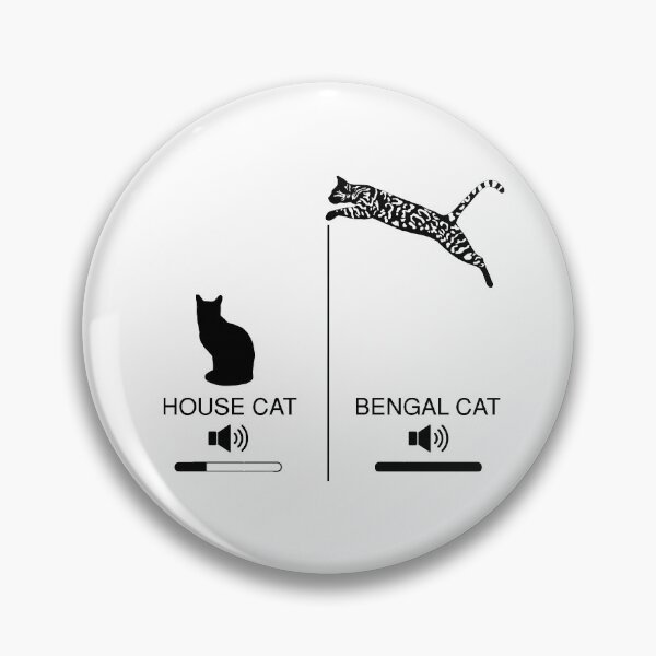 Item preview, House Cat vs Bengal Cat - blk designed and sold by CCCDesign.