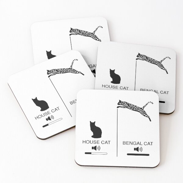 Item preview, House Cat vs Bengal Cat - blk designed and sold by CCCDesign.