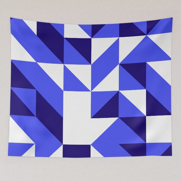 Item preview, Blue and white checkered pattern. designed and sold by angelisart.