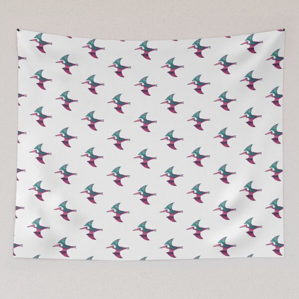 Item preview, Dinosaur abstract pattern pink and green designed and sold by sambarori2.