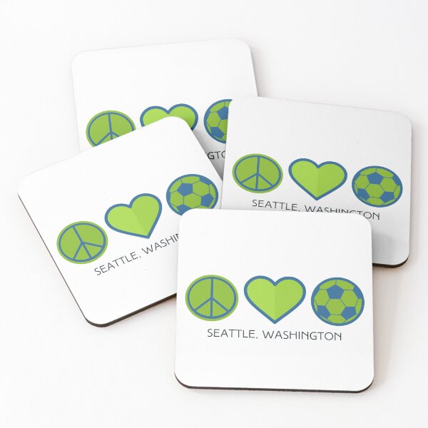 Item preview, Peace Love Soccer - Sounders designed and sold by SaltyLass.