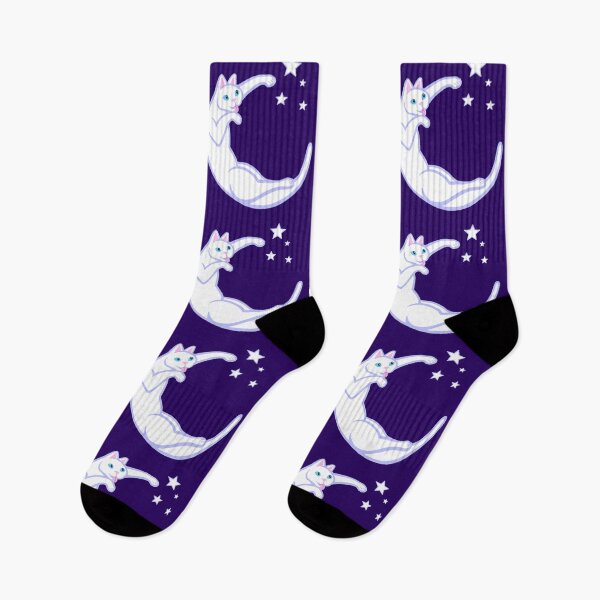 Item preview, Playful Lunar Cat Moon and Stars designed and sold by Deborah Camp.