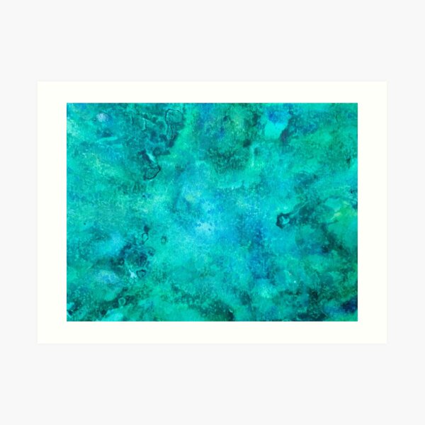 Blue Watercolor Art Art Print
