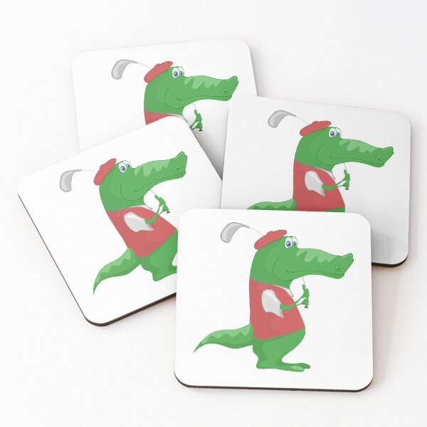 Item preview, Golfing Crocodile designed and sold by Shrewd Mood.