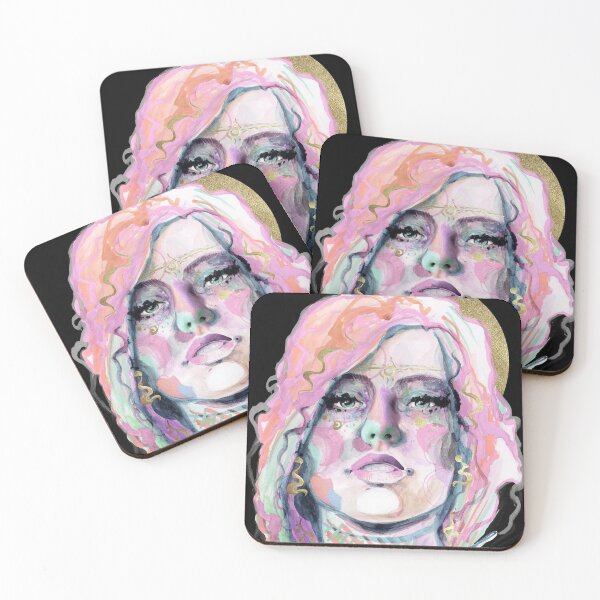 Item preview, Babette watercolor collage face # 1 designed and sold by Susanne Margarete Lutz.