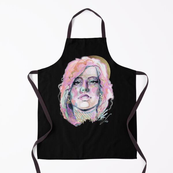 Item preview, Babette watercolor collage face # 1 designed and sold by Susanne Margarete Lutz.